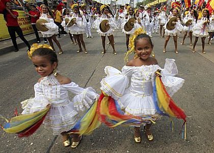 Carnaval de Barranquilla na Colômbia. Foto: John Vizcaino/Reuters
