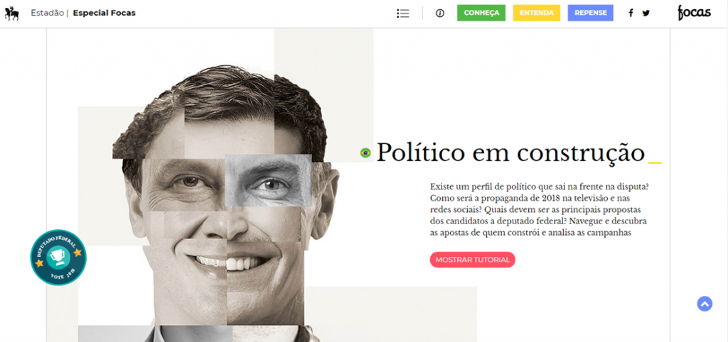 capa do site político em construção