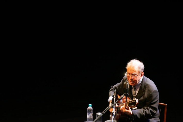 Um dos últimos shows de João Gilberto em São Paulo, em 2008. Foto: Eduardo Nicolau