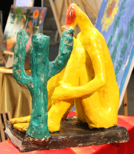 Escultura reproduz 'ABAPORU' de Tarsila do Amaral (Divulgação)