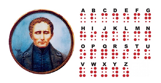 Louis Braille criou o método na França. Imagem: Reprodução
