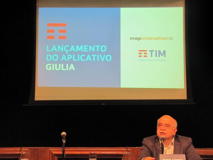 Lançamento oficial do Giulia tem apoio da TIM Brasil. Imagem: blog Vencer Limites